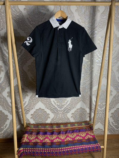 Pre-owned Polo Ralph Lauren X Vintage Very Polo Ralph Laurent 2 Polos Rugby Y2k 90's In Black