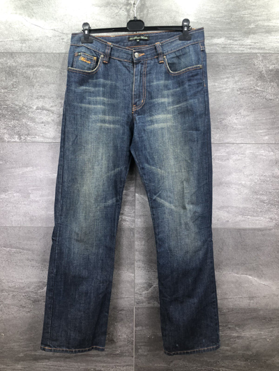 Pre-owned Mambo X Vintage 90's Mambo Denim Jeans Baggy Pants Y2k In Blue