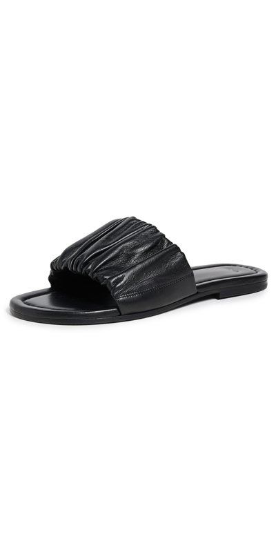 Co Ruched Slides Black 37