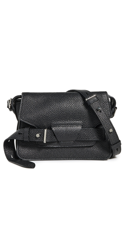 Proenza Schouler Beacon Saddle Leather Crossbody Bag In Black