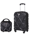 AMKA AMKA GEM 2PC CARRY-ON & VANITY CASE SET