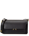 MARNI MARNI TRUNK E/W LEATHER SHOULDER BAG