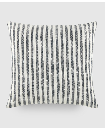 Home Collection Yarn Dyed Cotton Throw Pillow In Blue