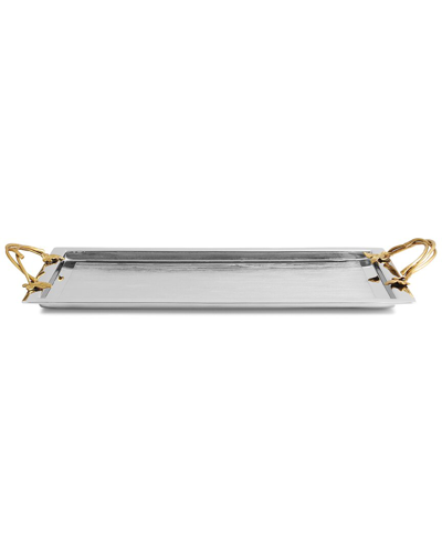 Michael Aram Ivy & Oak Serving Tray In Metallic