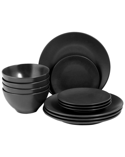 Porland Seasons 12pc Place Setting In Black