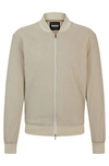 Hugo Boss Slim-fit Jacket In A Linen Blend In Neturals
