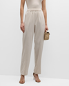 Misook Straight-leg Soft Knit Pants In Biscotti