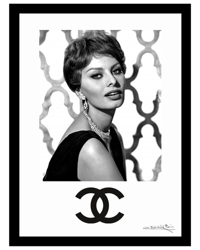 Fairchild Paris Sophia Loren Framed Print Wall Art In Black