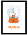 FAIRCHILD PARIS HERMÈS HORSE SNOW GLOBE FRAMED PRINT WALL ART