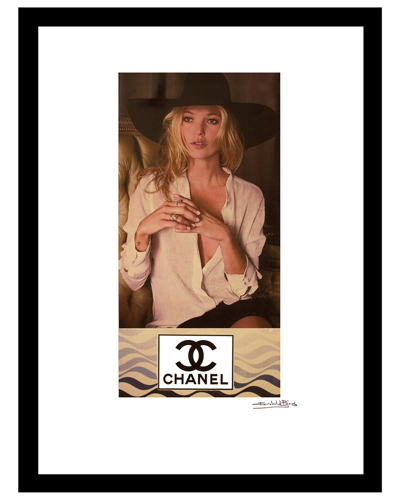 Fairchild Paris Kate Moss Chanel Framed Print Wall Art In Black