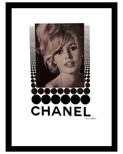 FAIRCHILD PARIS KATE MOSS CHANEL DOTS FRAMED PRINT WALL ART