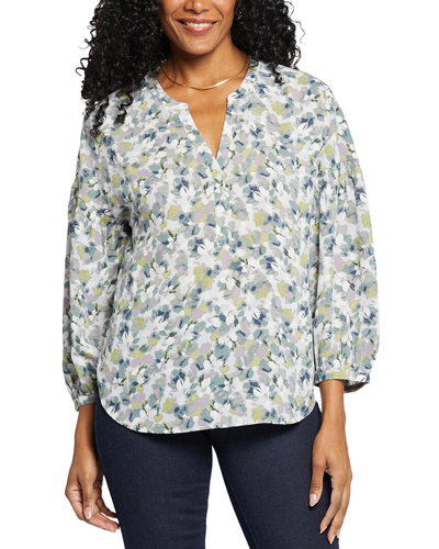 Nydj Paulina Peasant Blouse In Bloomington