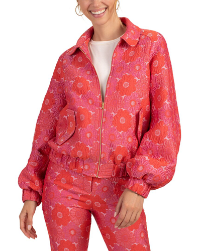 Trina Turk Melodious Jacket In Rojo Multi
