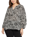Nydj Paulina Peasant Top In Giselle Geo