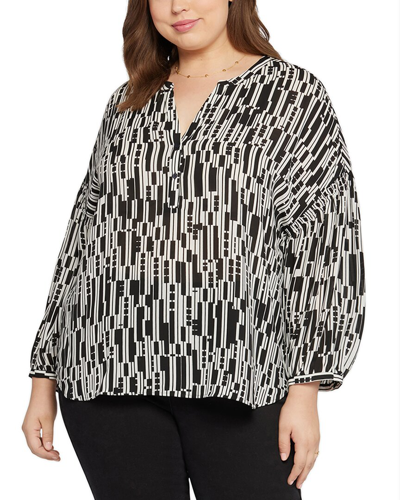 Nydj Paulina Peasant Top In Giselle Geo