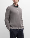 THEORY MEN'S GARY CASHTON FULL-ZIP KNIT SWEATER