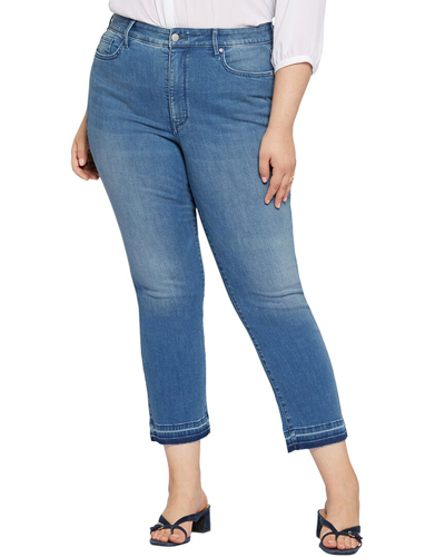 Nydj Plus Marilyn Stunning High-rise Ankle Jean In Blue
