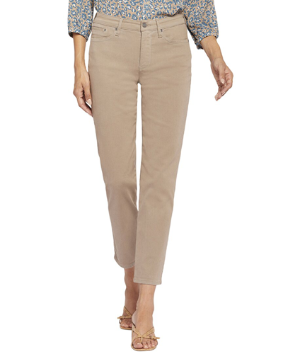 Nydj Stella High Rise Ankle Tapered Jeans In Saddlewood In Brown
