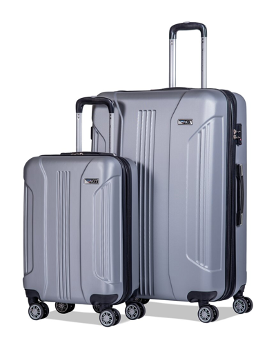 American Green Travel Denali 2pc Luggage Set In Silver