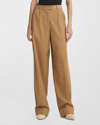 Rag & Bone Marianne Italian Stripe Pants In Camelstrp