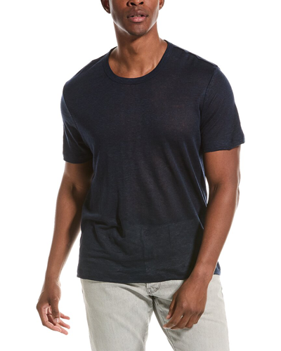 Onia Chad Linen T-shirt In Blue