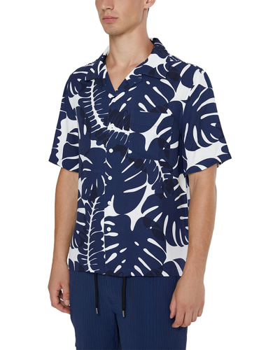 Onia Viscose Vacation Shirt In Blue