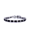 GENEVIVE GENEVIVE SILVER CZ TENNIS BRACELET