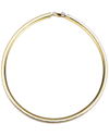 Genevive 14k Plated Cz Classic Necklace