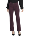 Nydj Marilyn Womens Striped Denim Straight Leg Jeans