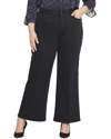 Nydj Waist Match Womens High-rise Denim Wide Leg Pants