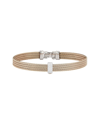 ALOR ALOR CLASSIQUE 18K 0.05 CT. TW. DIAMOND CABLE BANGLE BRACELET