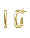 Rachel Glauber 14k Plated Cz Hoops