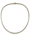 Rachel Glauber 14k Plated Cz Tennis Necklace
