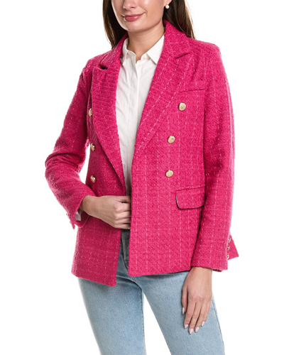 To My Lovers Tweed Blazer In Pink