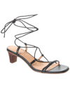 MADEWELL MADEWELL LACE-UP KITTEN HEEL LEATHER SANDAL