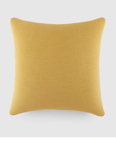 Home Collection Washed & Distressed Cotton Throw Pillow In Gold
