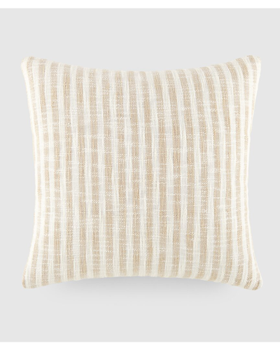 Home Collection Yarn Dyed Cotton Throw Pillow In Neutral
