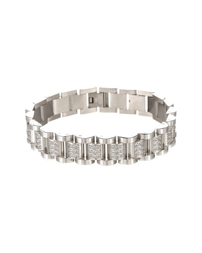 Eye Candy La Titanium Andre Chain Link Bracelet In Gray