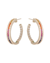 Eye Candy La Cz Sophia Rainbow Hoops