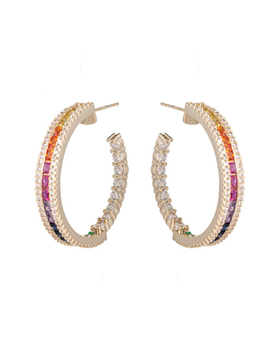 Eye Candy La Cz Sophia Rainbow Hoops