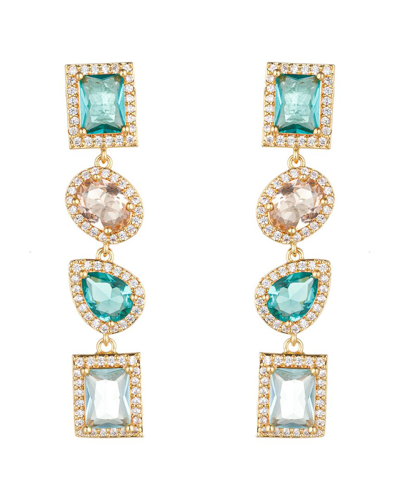 Eye Candy La Cz Nazanin Drop Earrings In Gold