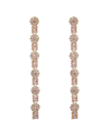 Eye Candy La Cz Azzurra Dainty Linear Earrings