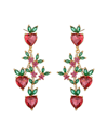 Eye Candy La Cz Peach Drop Earrings