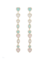 Eye Candy La Cz Ariana Heart Earrings