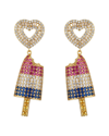 EYE CANDY LA EYE CANDY LA CZ ARI POPSICLE EARRINGS