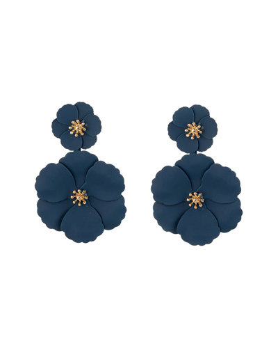 Eye Candy La Arriana Matte Earrings In Blue