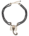Eye Candy La Scorpio Statement Beaded Necklace