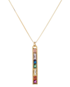 Eye Candy La Cz Chakra Pendant Drop Necklace