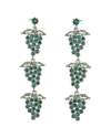 Eye Candy La Cz Grape Drop Earrings