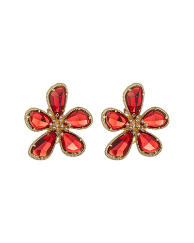 Eye Candy La Cz Daisy Floral Earrings